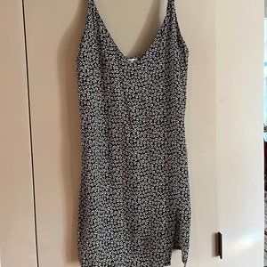 Reformation Black and White Floral Sundress